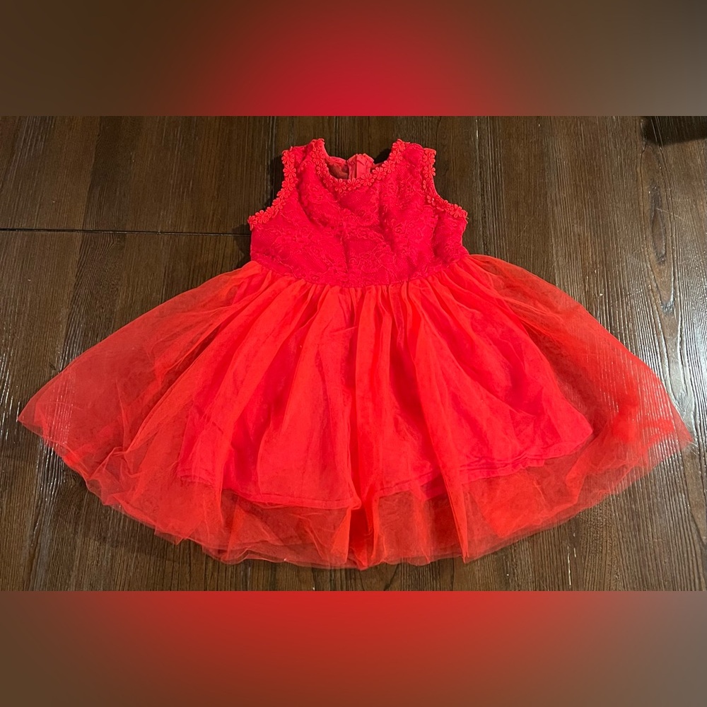 Toddler red Christmas dress size 2T
